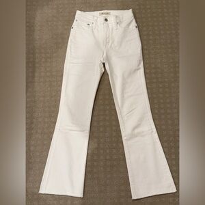 Madewell Cali Demi Boot White Jeans Size 23